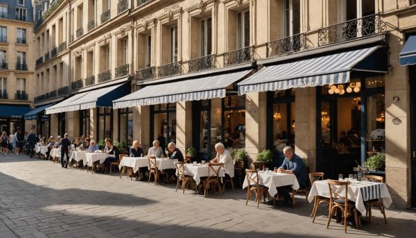 À Paris, le store banne est devenu un véritable outil de développement pour les cafés, hôtels et restaurants